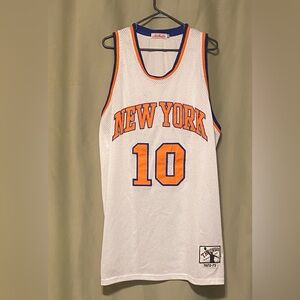 New York Walt Frazier 10 1972-73 Authentic Blacktop Edition Throwback Jersey 2XL
